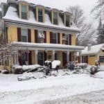 Photo of Inn Victoria with snow.